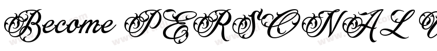 Become PERSONAL USE字体转换
